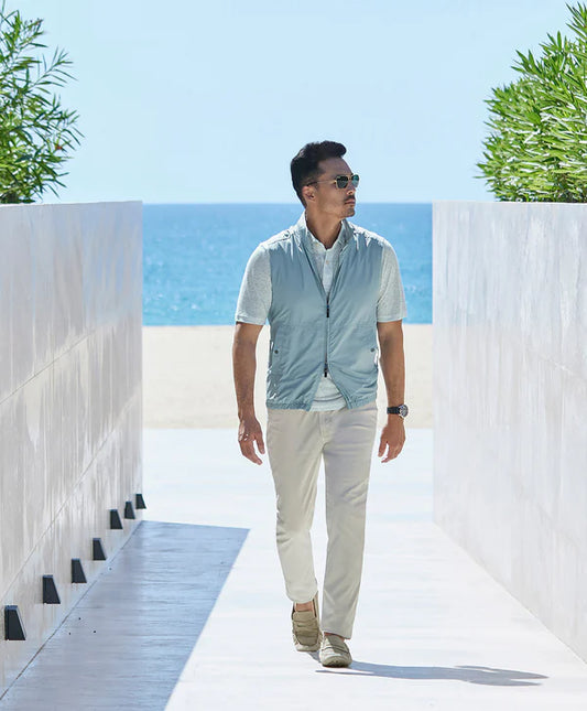 The Touring Vest | Dove Grey