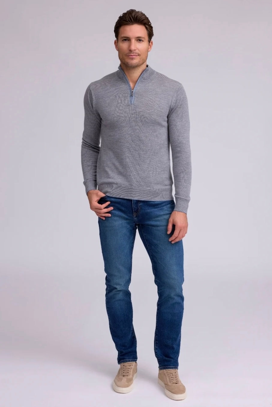 The Palmer Sweater | Platinum