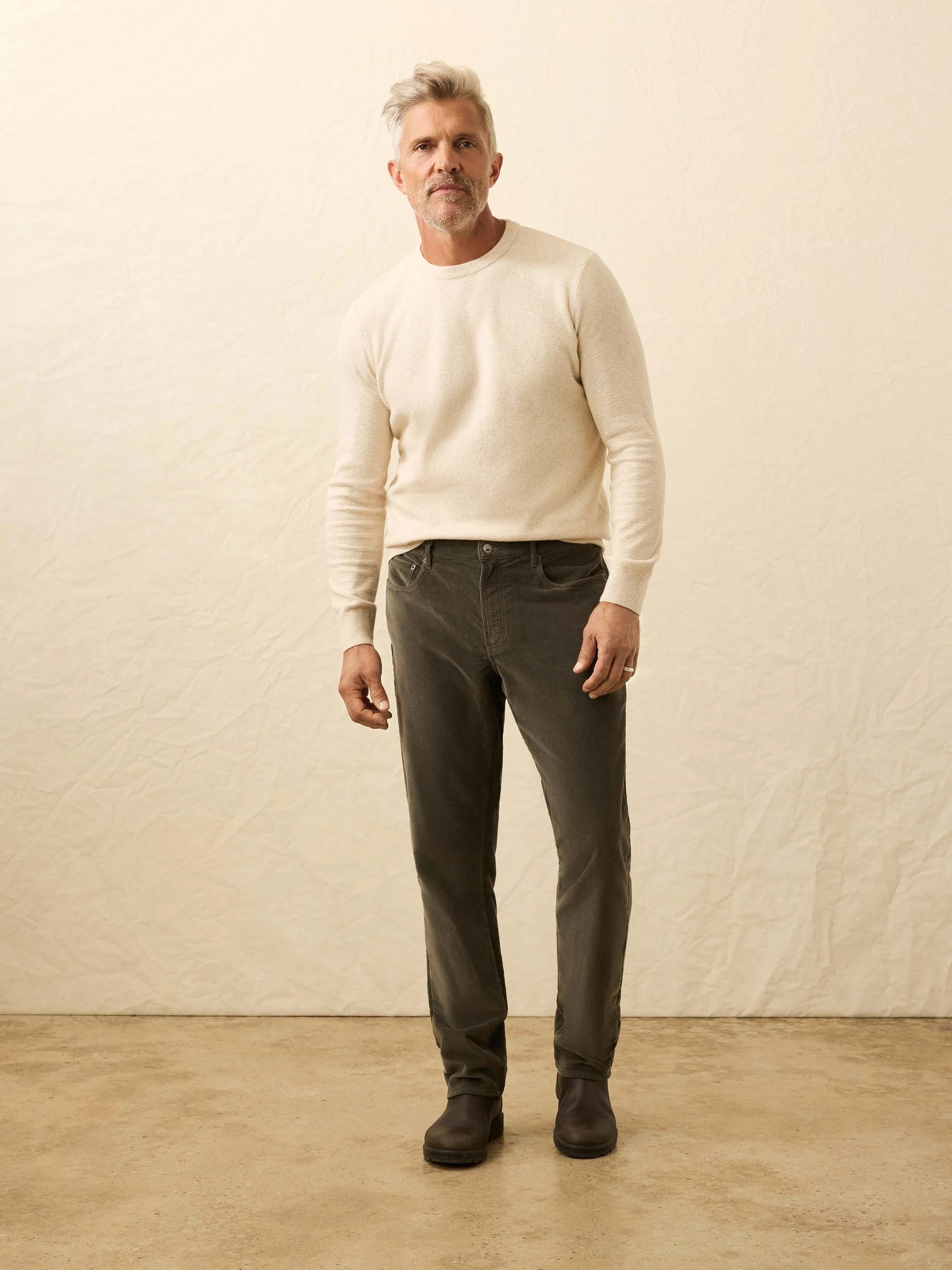 Stretch Terry Cord Five-Pocket Pant | Mountain Forest
