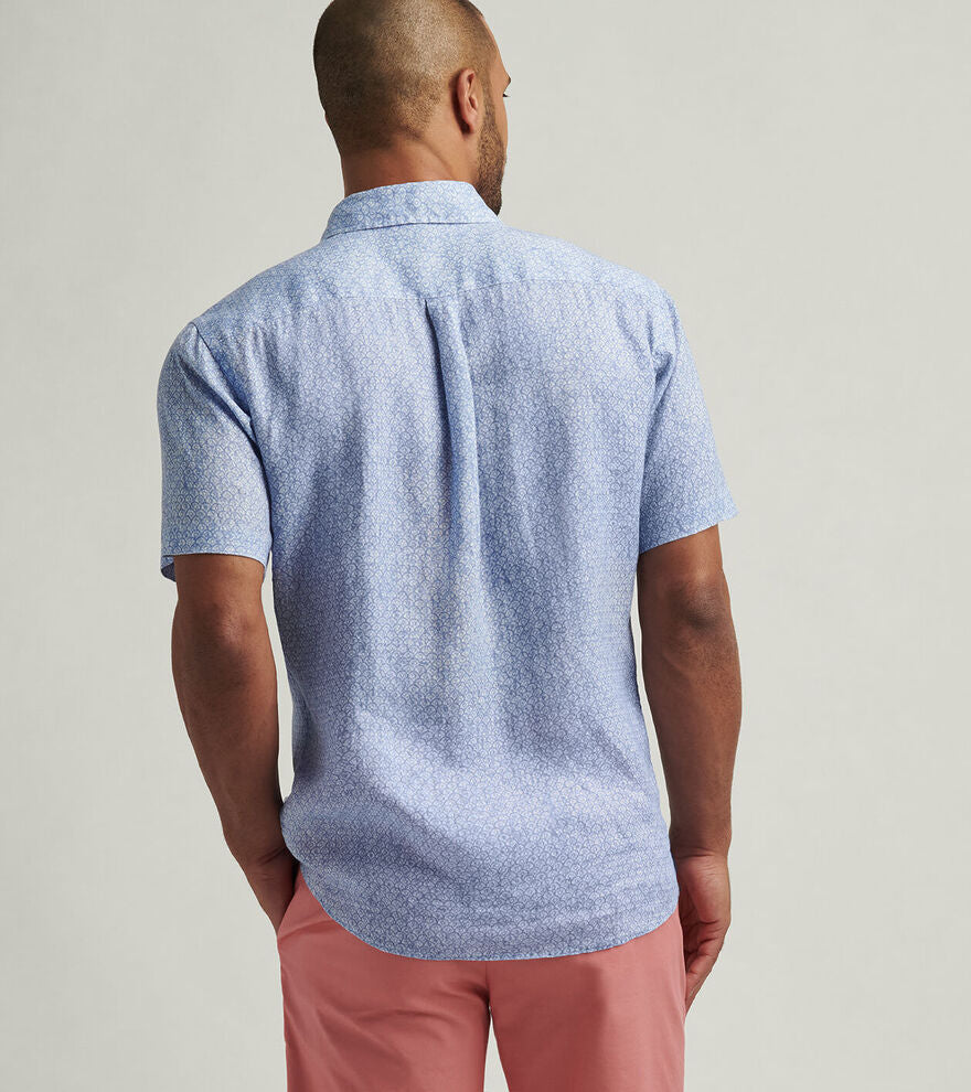 Champlain Linen Shirt | Blue Freesia