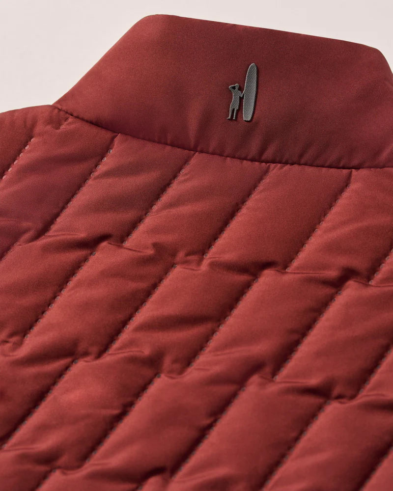 Belfry Quilted Puffer Vest | Dark Maroon