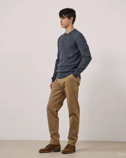 Seamless Crew Sweater | Navy Blue