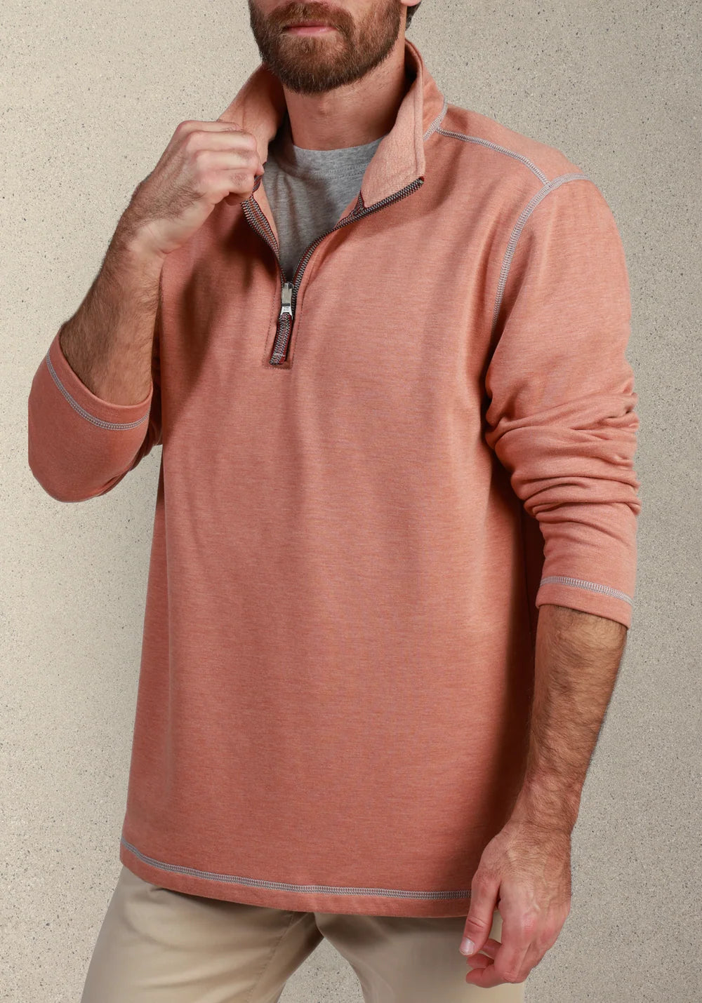 Sea Ranch Fleece 1/4 Zip | Brick