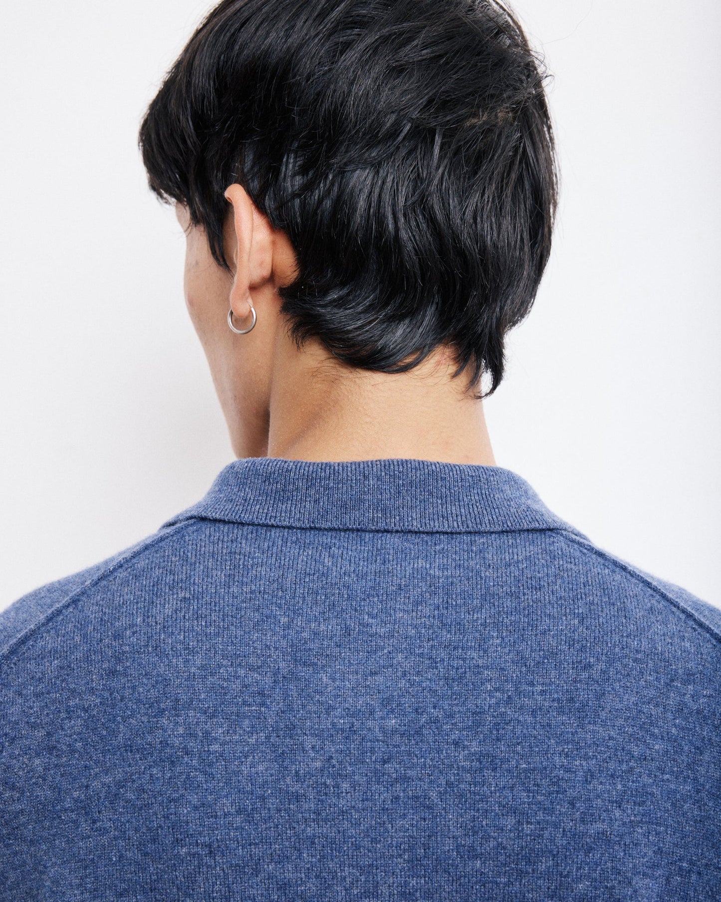 Cashmere Polo Sweater | Cobalt