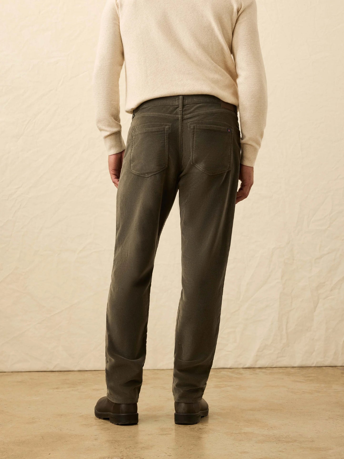 Stretch Terry Cord Five-Pocket Pant | Mountain Forest