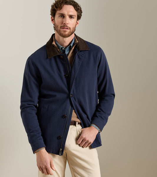 Chatham Cotton Cashmere Coat | Providence Navy