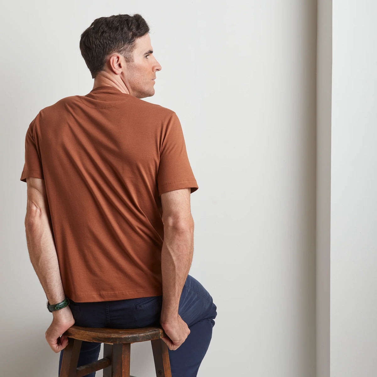 Short Sleeve Crewneck | Brick
