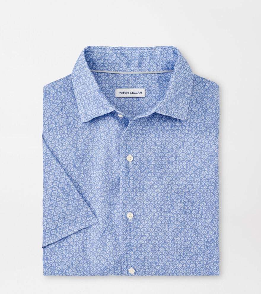Champlain Linen Shirt | Blue Freesia