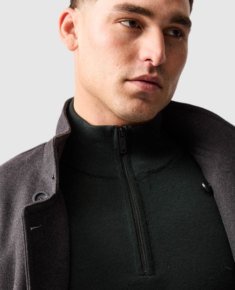 Nobles Knit 1/4 Zip | Forest