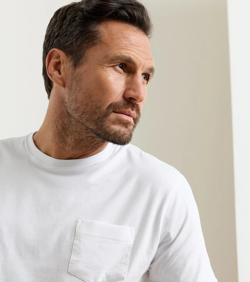 Crown Comfort Pocket Tee | White
