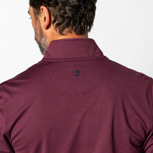 Long Drive 1/4 Zip | Fig Heather