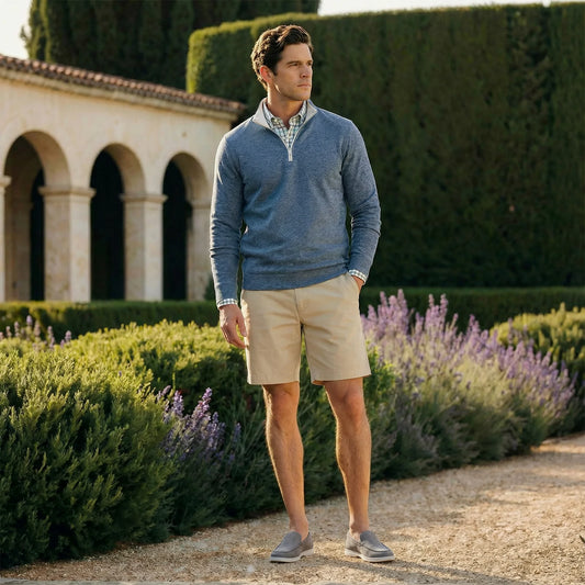 Marled Sweater Knit | Indigo