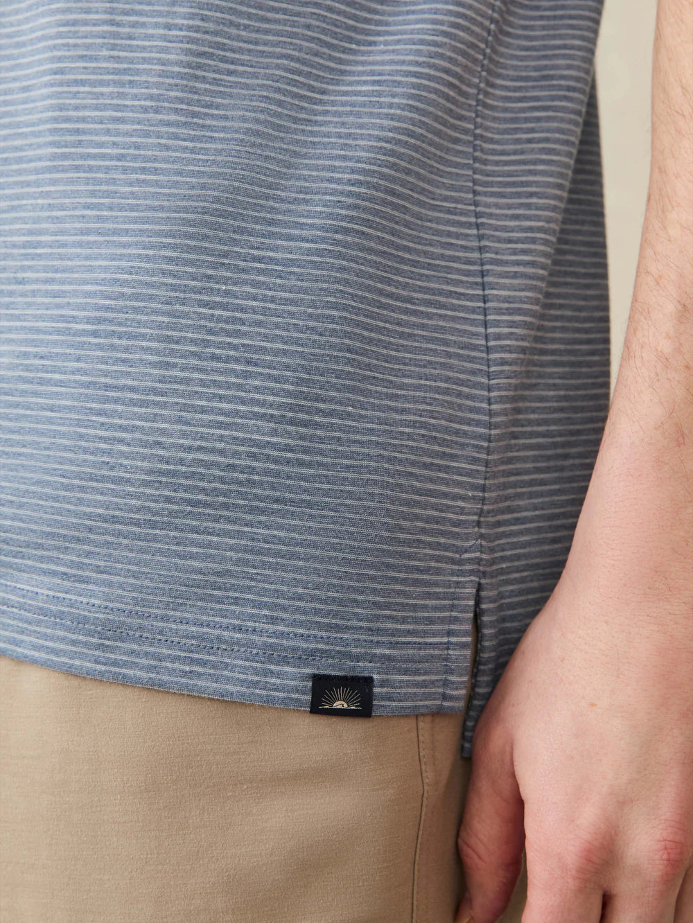 SS Movement Polo | Azure Beach Stripe