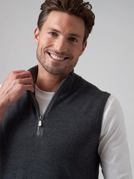 The Byron Vest | Charcoal