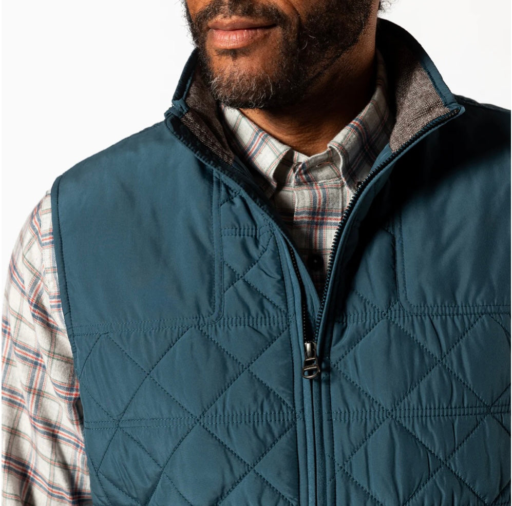 Fremont Performance Quilted Vest | Orion Blue