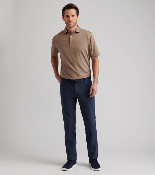 Brevard Perf Flannel Five-Pocket Pant | Navy