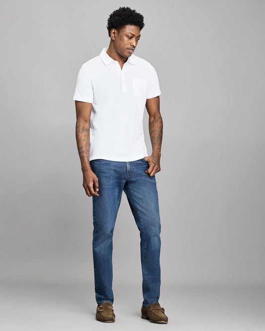 Pique Pensacola Polo | White