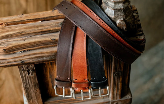 Hayden Brindle Leather Belt | Walnut