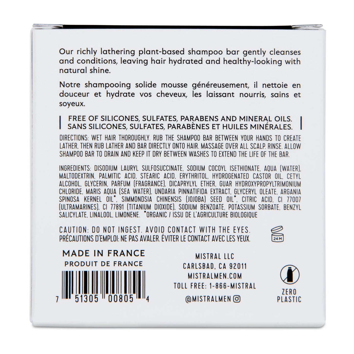 Mistral Shampoo Bar