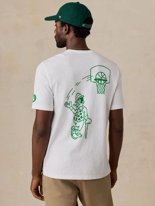 Boston Celtics Sunwashed Regenerative Tee | White
