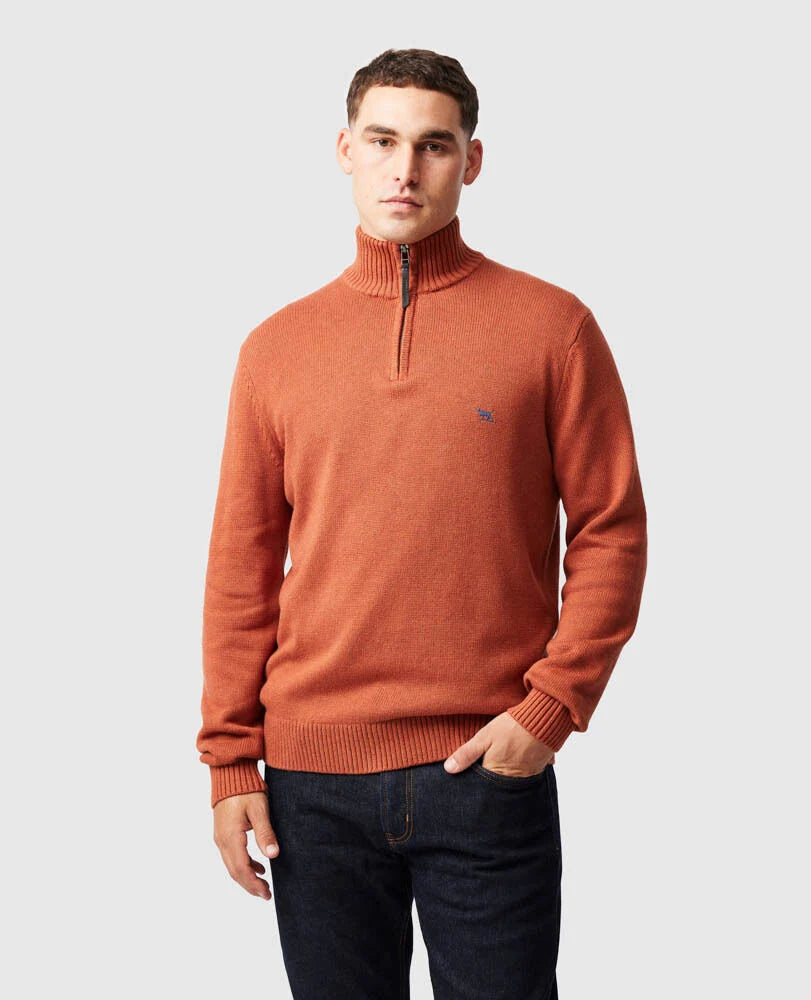 Merrick Bay 1/4 Zip | Rust