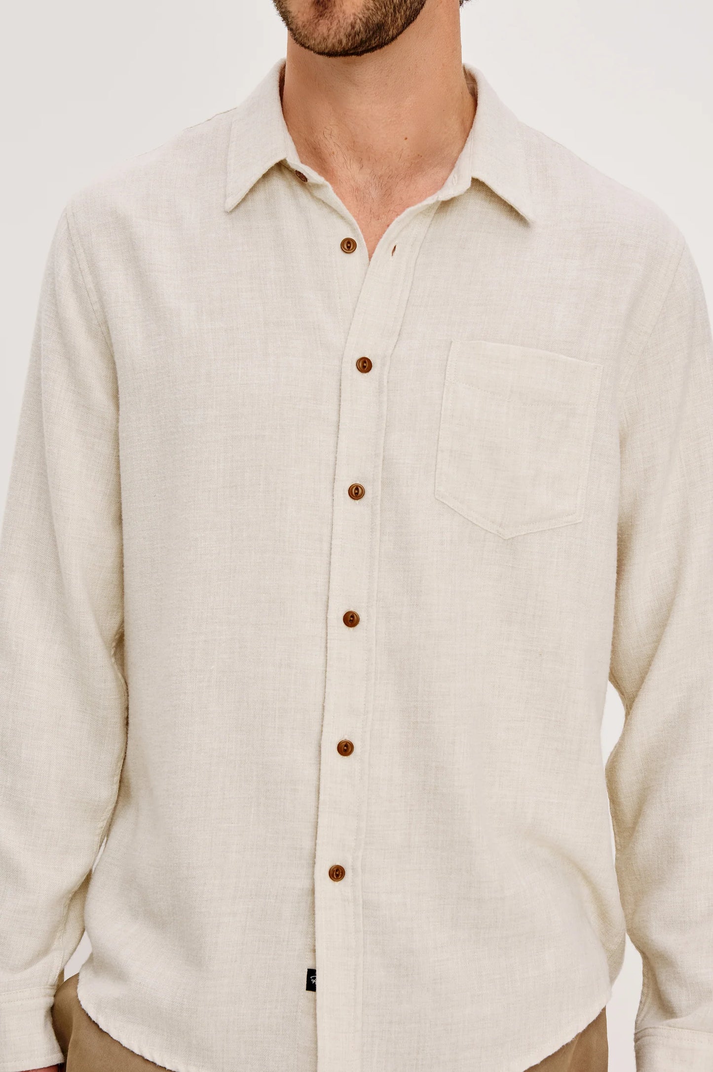 Runson Shirt | Cream Heather