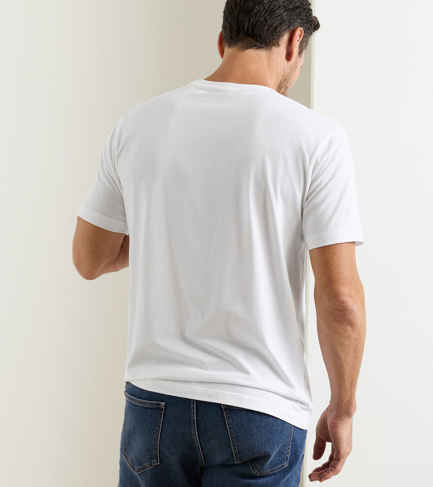 Crown Comfort Pocket Tee | White