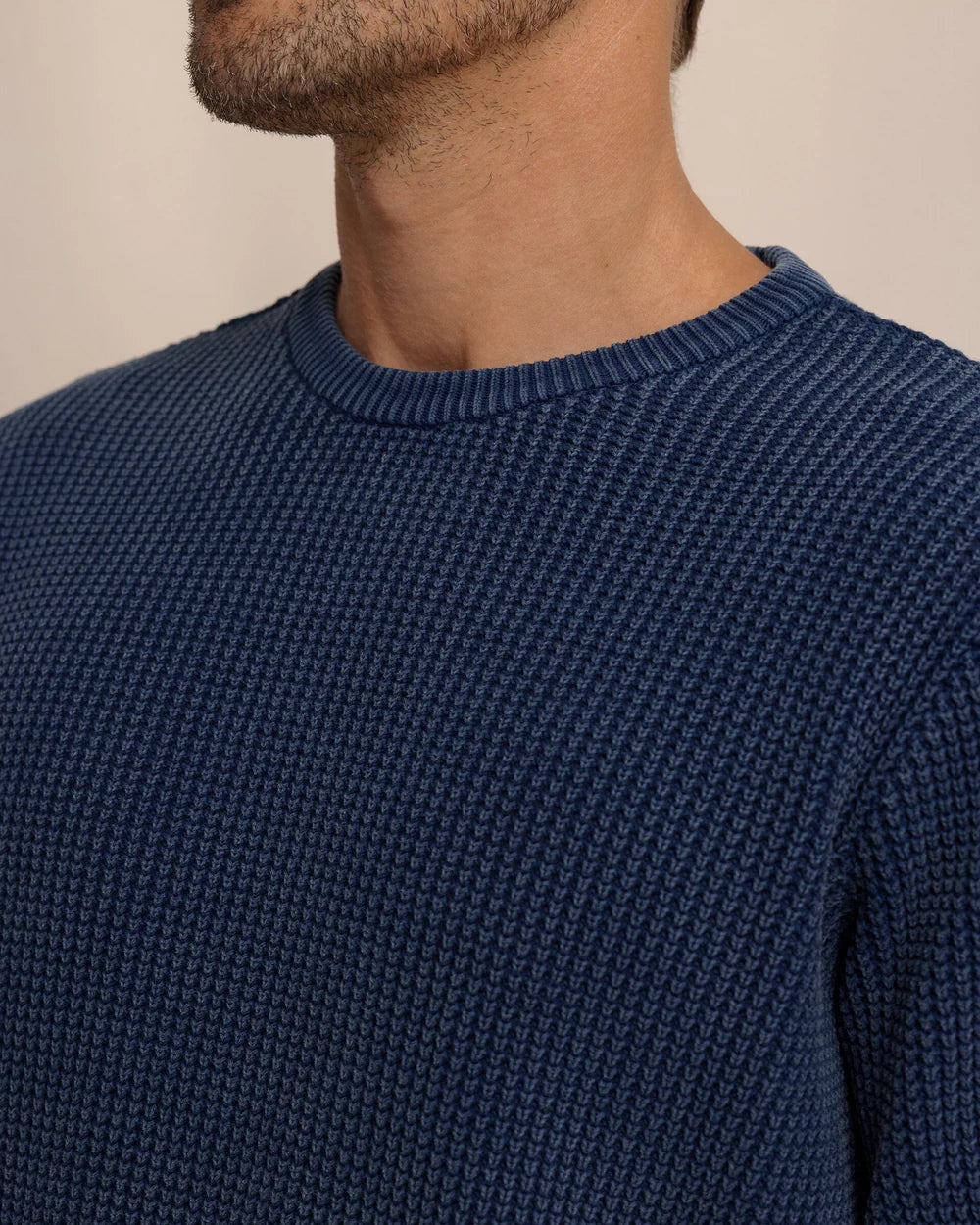 Carrington Garment Dyed Crew Sweater | Dress Blue