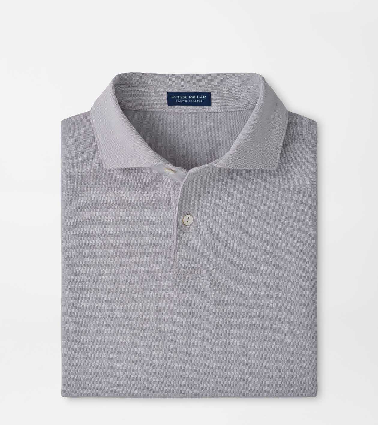 Albatross Cotton-Blend Pique Polo | Gale Grey