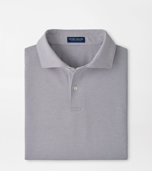 Albatross Cotton-Blend Pique Polo | Gale Grey