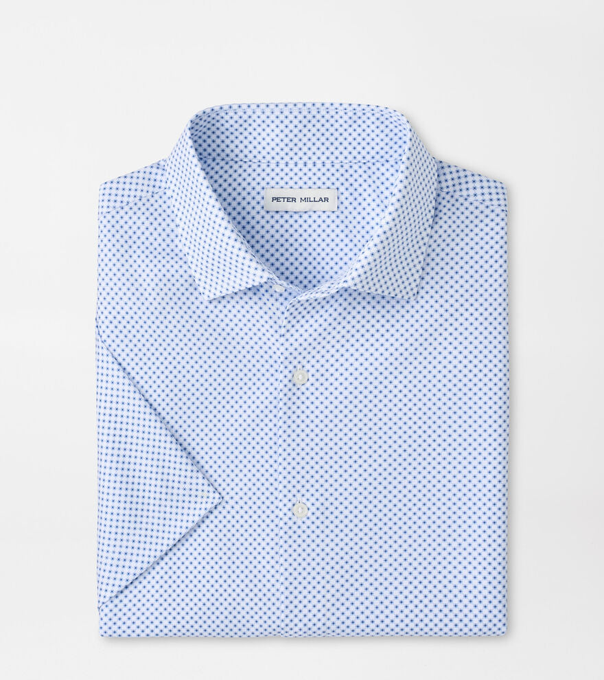Cecil Performance Poplin Sport Shirt | Cloudy Blue
