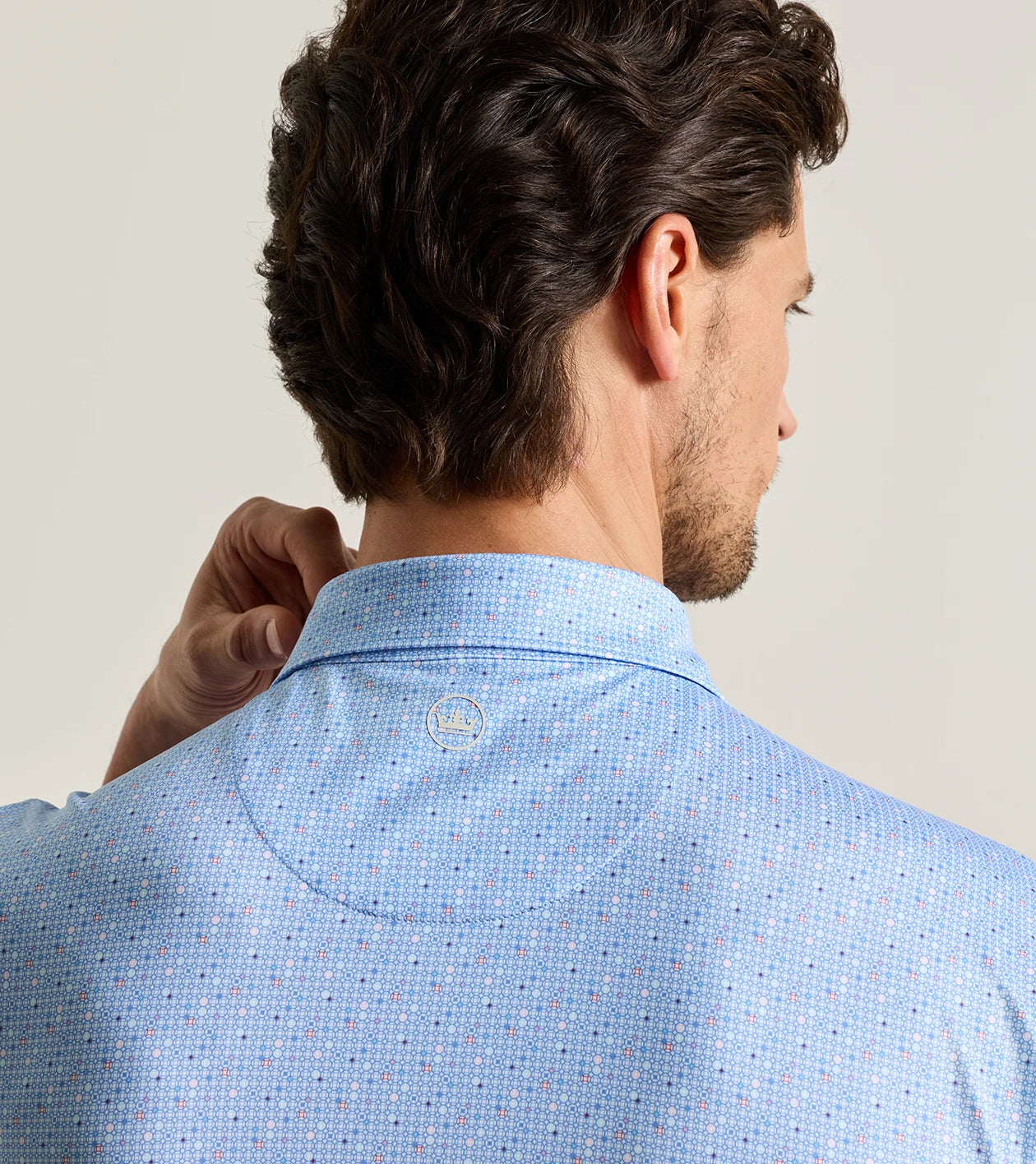 Rivington Perf Jersey Polo | Estate Blue