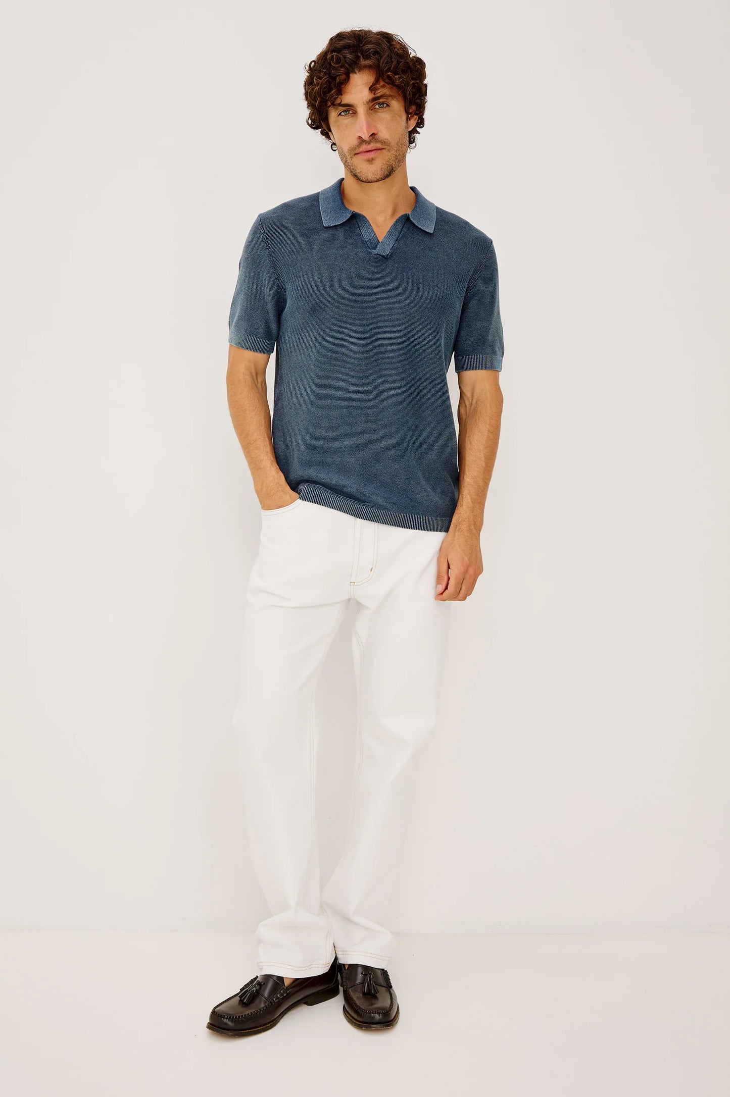 Baker Polo | Sunwashed Navy