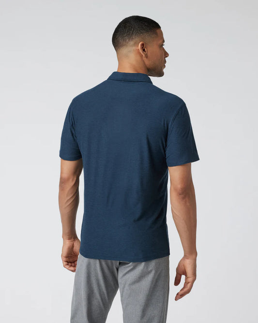 Strato Tech Polo | Heather Navy