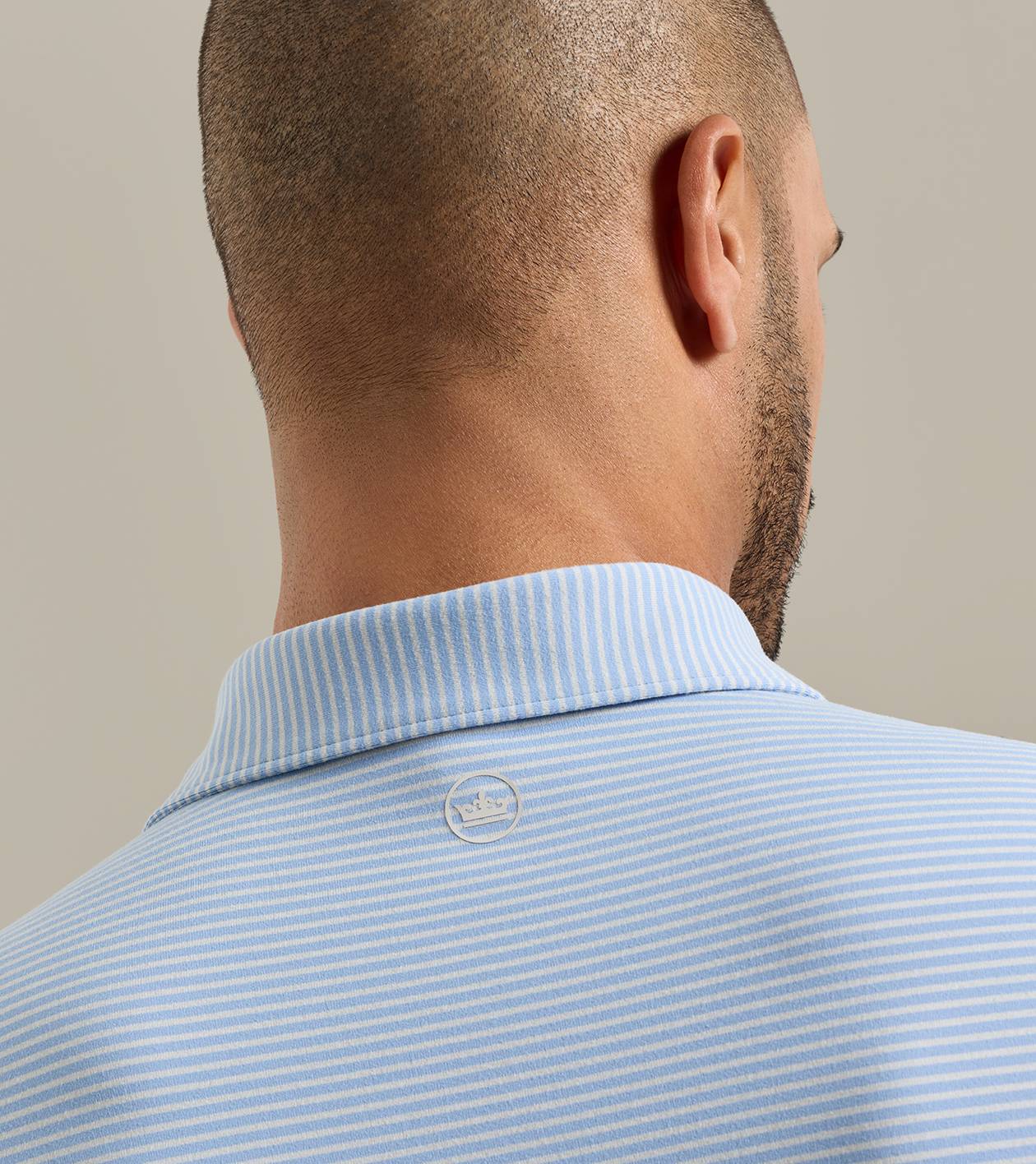 Lyons Stripe Performance Jersey LS Polo | Lakeside