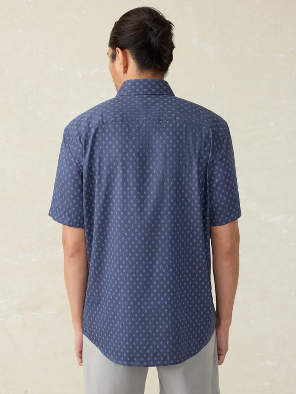 SS Movement Monterrey Shirt | Navy Dusk Diamond