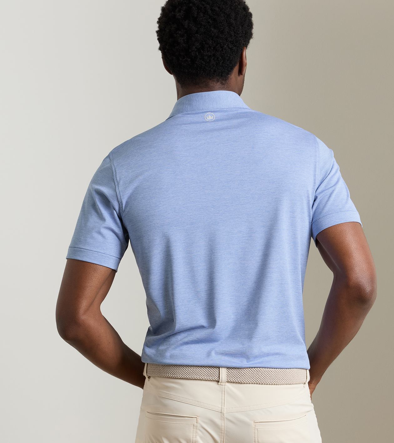 Treble Performance Jersey Polo | Windy Blue