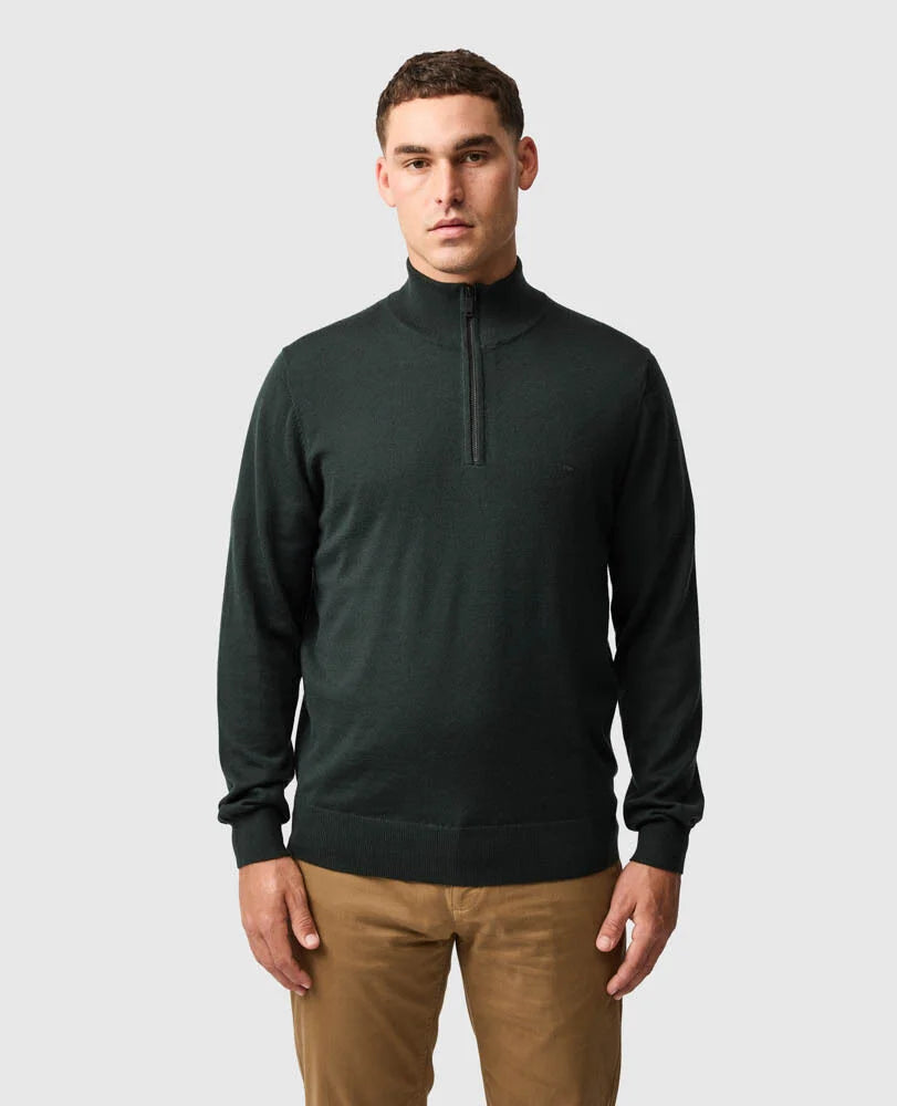 Nobles Knit 1/4 Zip | Forest