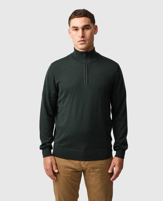 Nobles Knit 1/4 Zip | Forest