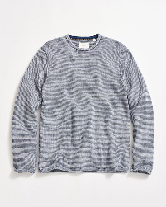 Tuck Stripe Crew | Dark Denim