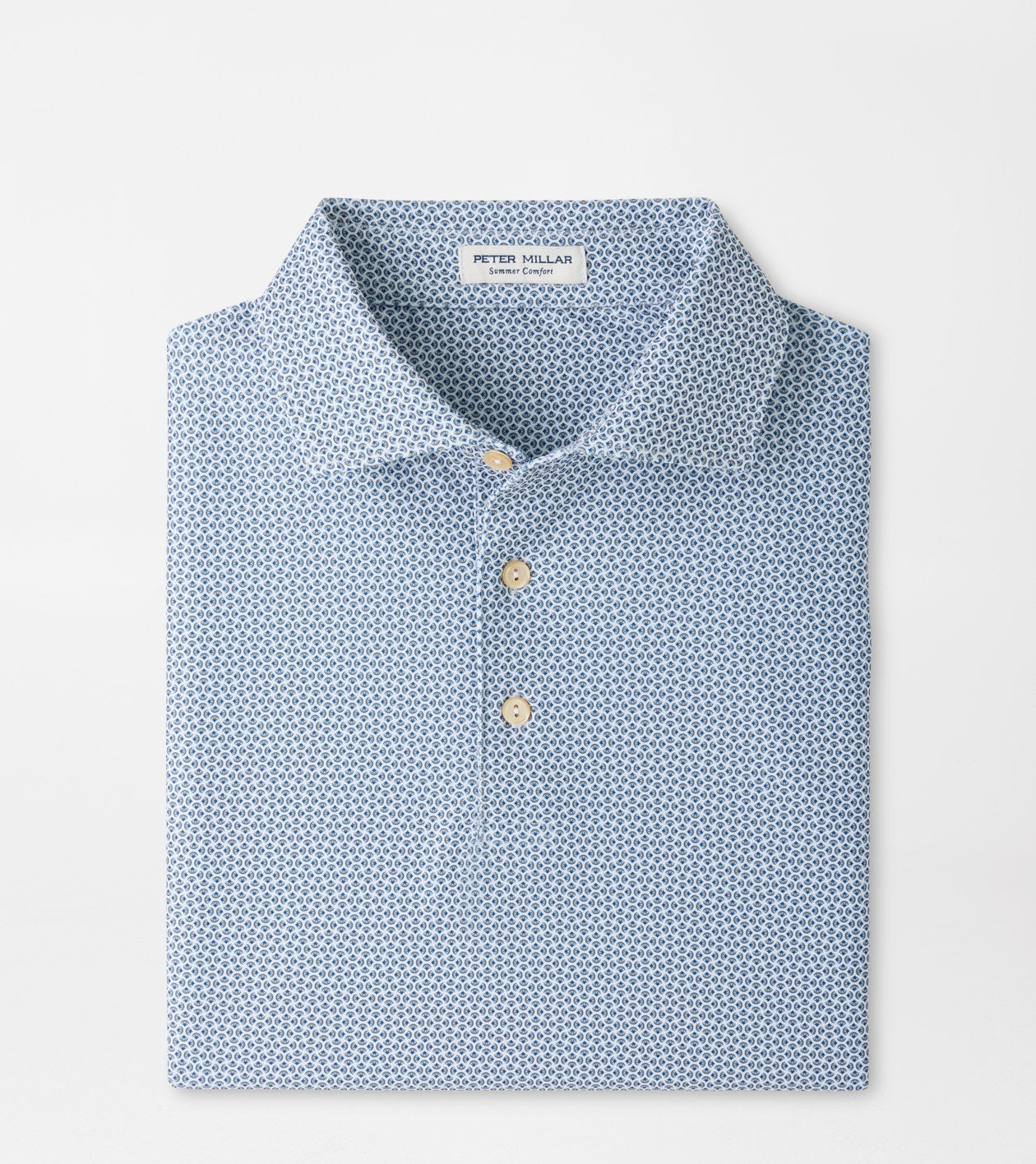 Rambla Performance Jersey Polo | White & Dark Amber