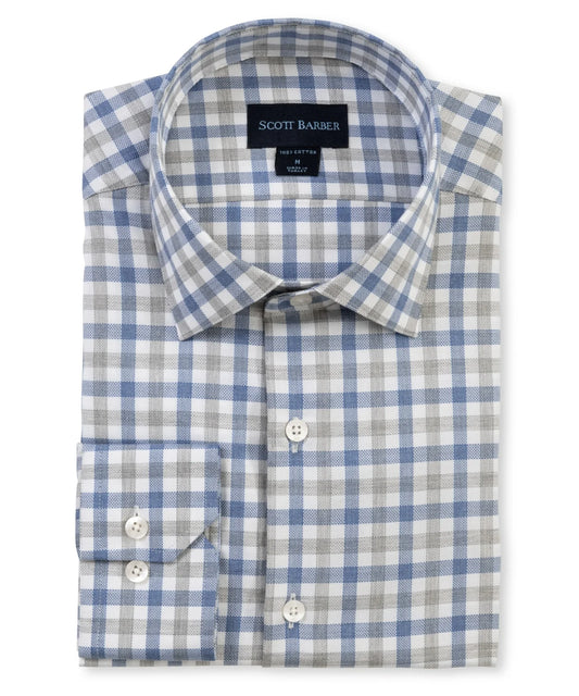 Melange Dobby Gingham | Blue