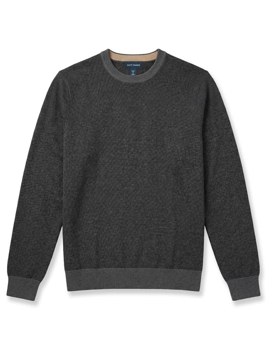 12GG Merino Crew Sweater | Charcoal