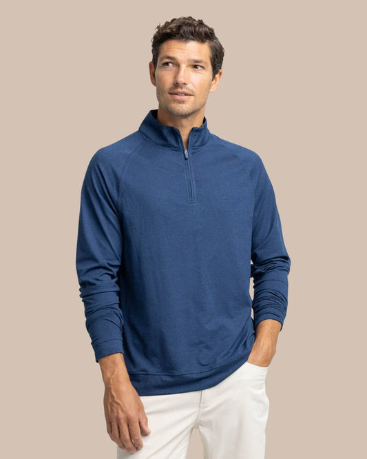 Cruiser Heather 1/4 Zip | Heather Dress Blue