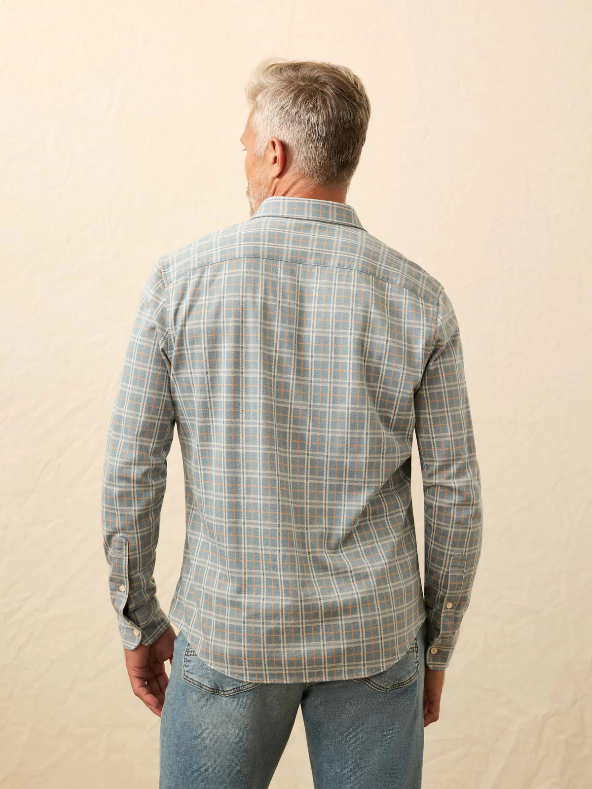 Coastline Knit Shirt | Autumn Storm Plaid