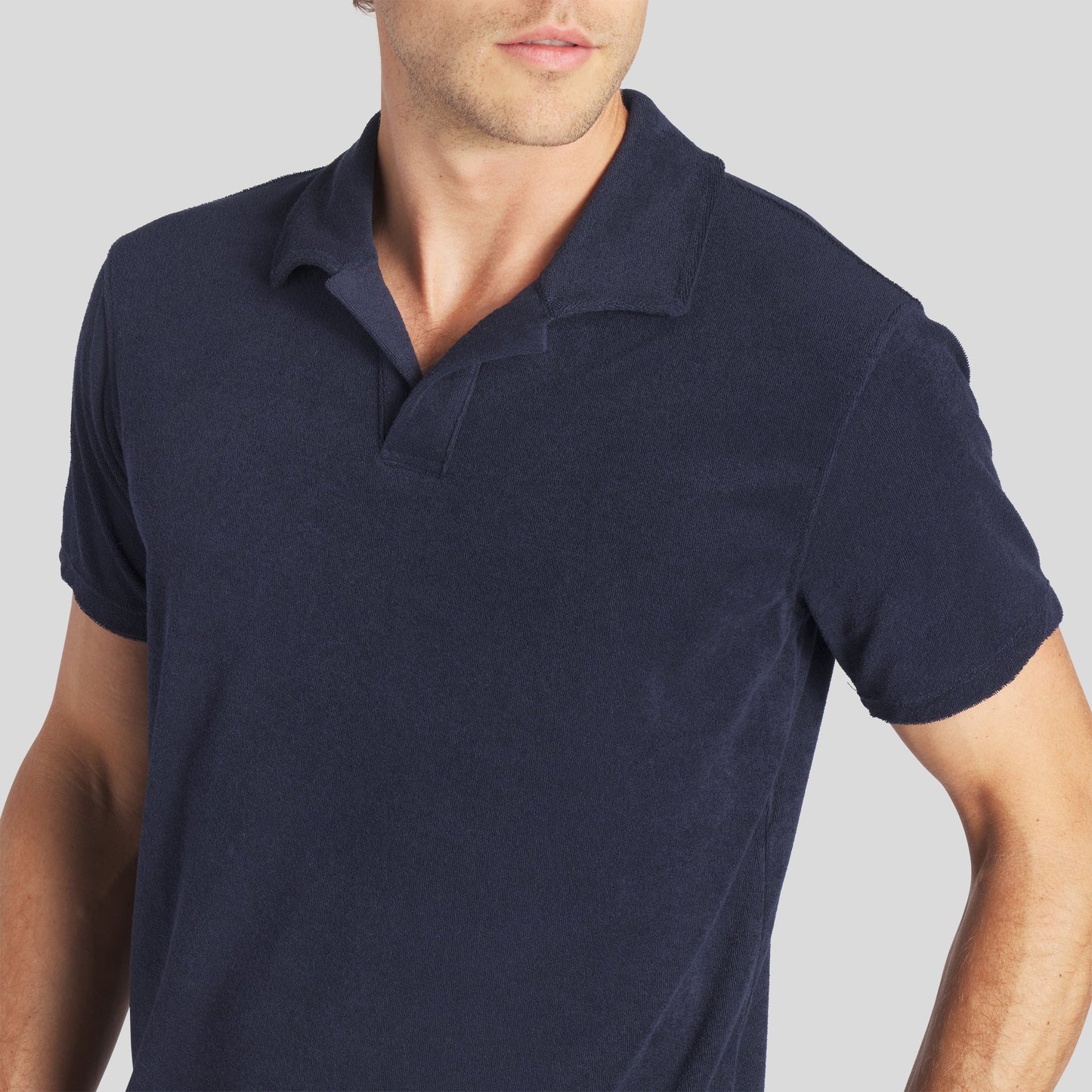 Riviera Terry Polo | Midnight Navy