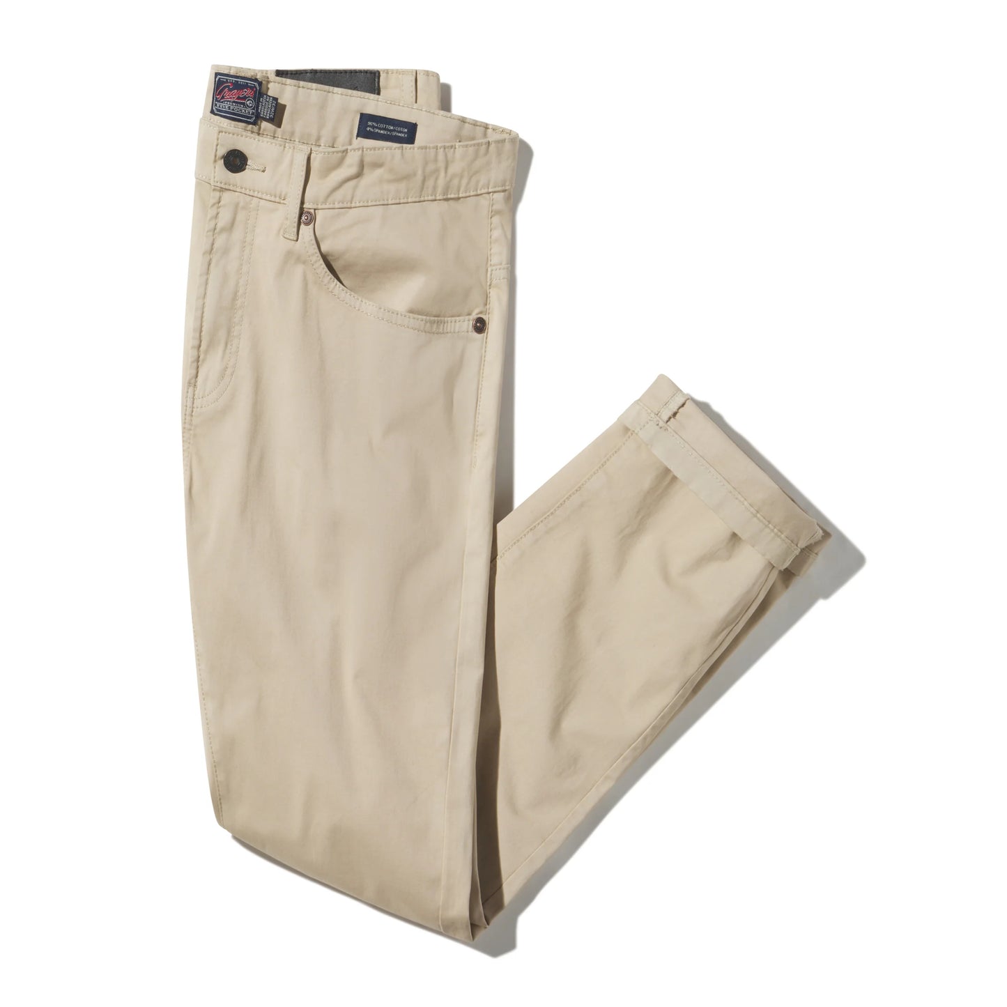 Alternative Stretch Slim Five-Pocket | Pebble