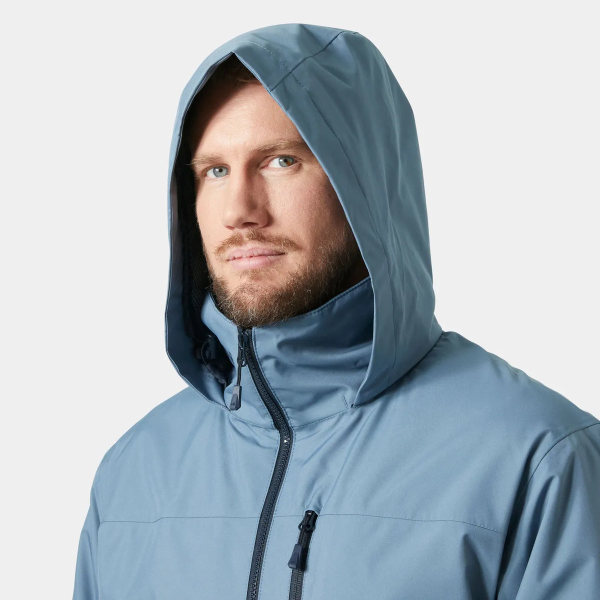 Crew Hooded Midlayer Jacket | Washed Navy