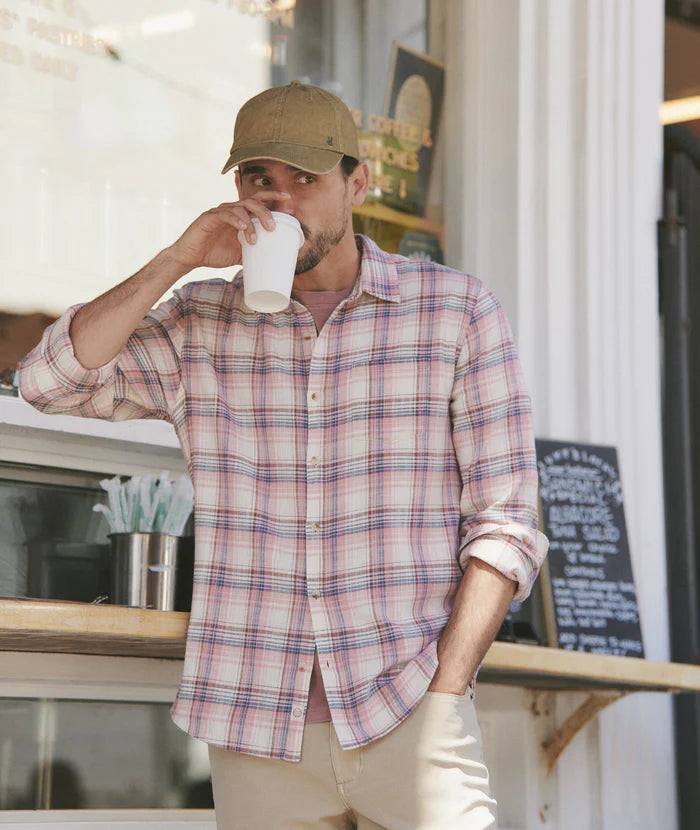 Classic Stretch Selvage Shirt | Warm Multi Plaid