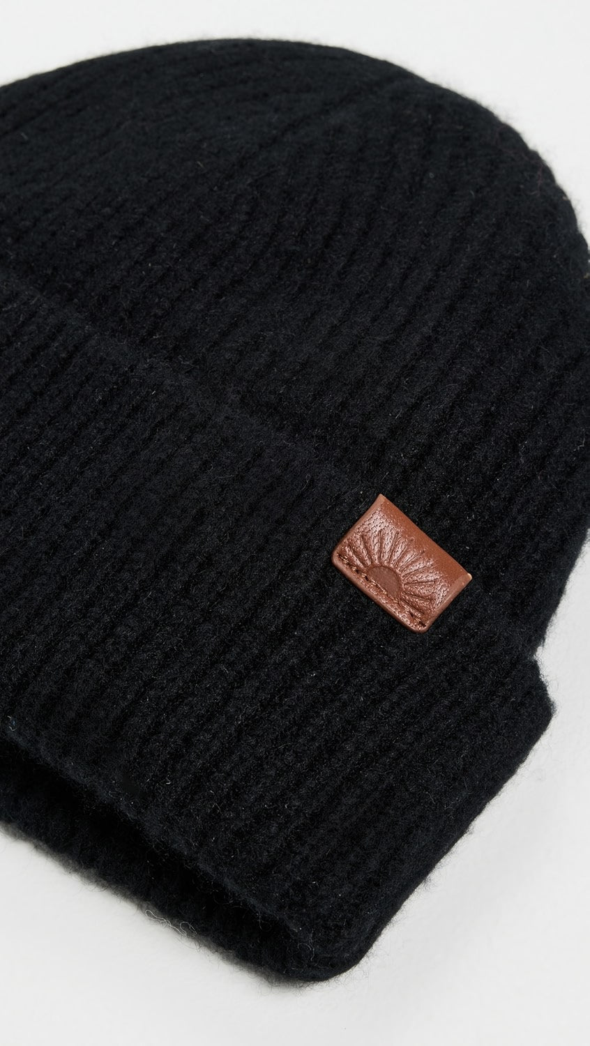 Wool Cashmere Watchcap | Black